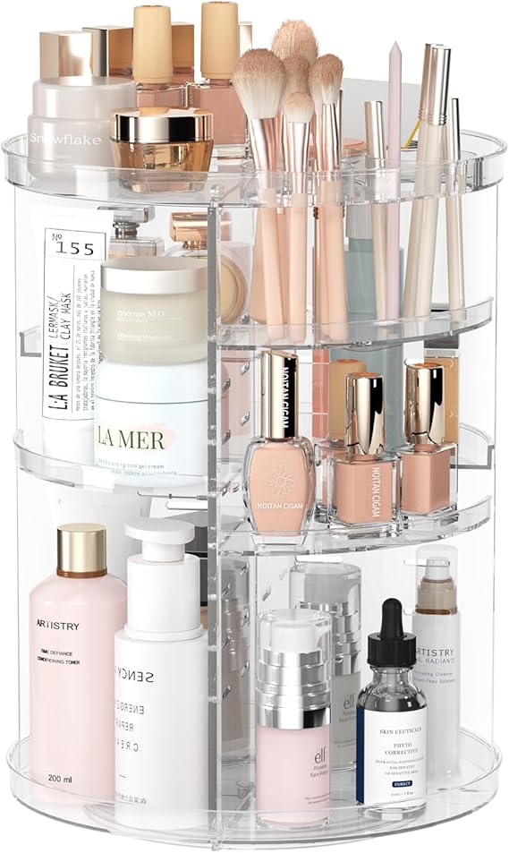 Jiavarry Rotating Makeup Organizer – 8-Layer