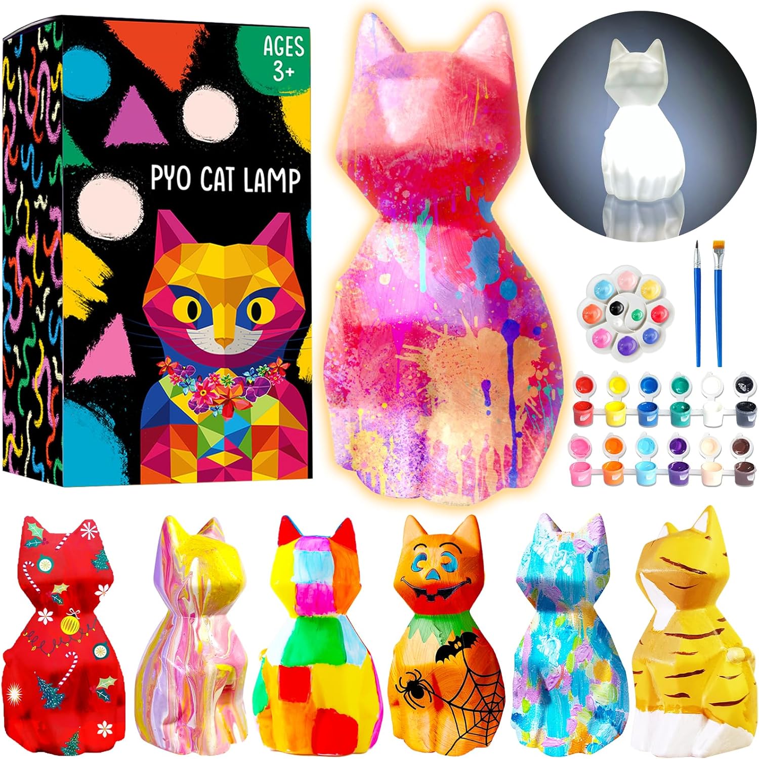 Goodyking DIY Cat Lamp Painting Kit