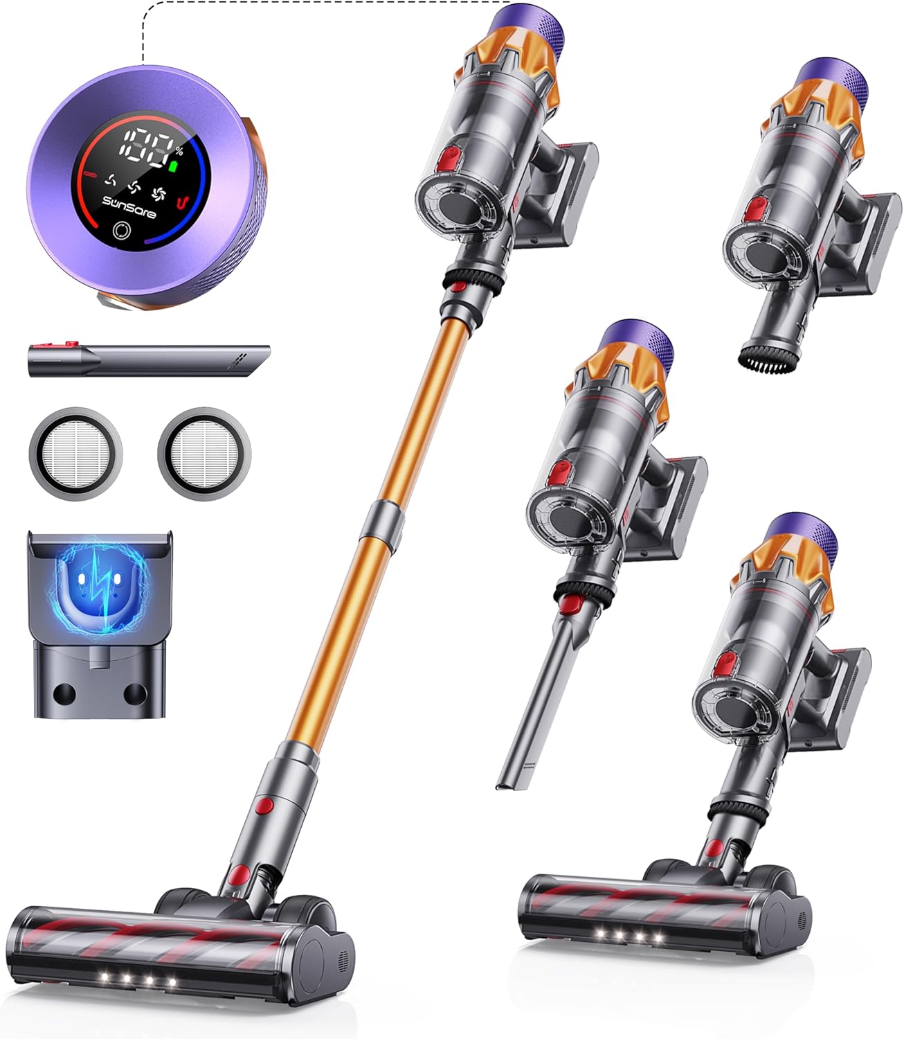 Cordless Vacuum Cleaner X7A – 550W, 60 Min Runtime