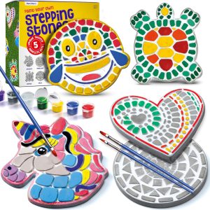 Stepping Stones Painting Kit – Unicorn Garden Craft for Kids