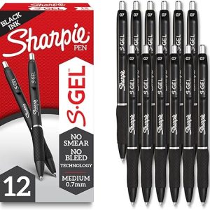 Sharpie S-Gel Pens, 0.7mm, 12 Count