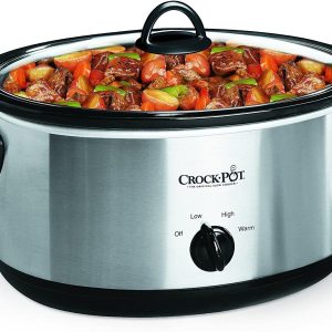 Crock-Pot 7Qt Manual Slow Cooker – Stainless Steel