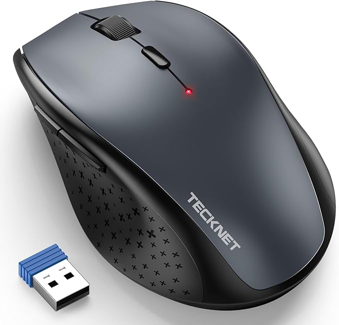 TECKNET Wireless Mouse, 2.4G USB Computer Mouse